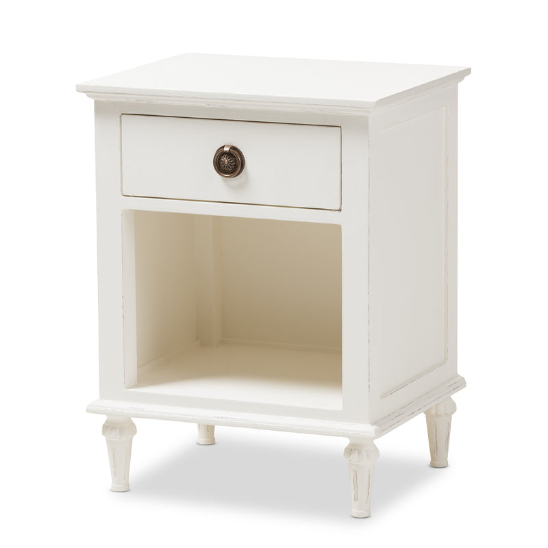 Venezia French Inspired Rustic Nightstand English Elm