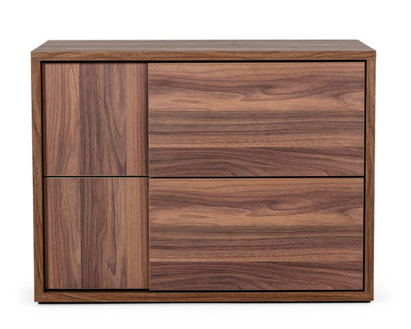 VIG Furniture Nova Domus Asus - Italian Modern Walnut Nightstand VGACASUS-NS-WAL