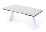 VIG Furniture Modrest Encanto - Modern White Ceramic Dining Table VGNS8762-DT