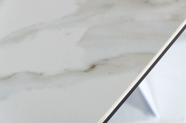 VIG Furniture Modrest Encanto - Modern White Ceramic Dining Table VGNS8762-DT