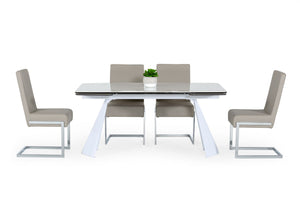 VIG Furniture Modrest Encanto - Modern White Ceramic Dining Table VGNS8762-DT