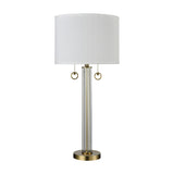 Cannery Row 34'' High 2-Light Table Lamp - Antique Brass