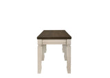 Fedele Transitional Bench Weathered Oak & Cream Finish 77193-ACME