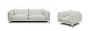 VIG Furniture Divani Casa Harvest - Modern White Full Leather Sofa VGKKKF2627-L2927-SOFA