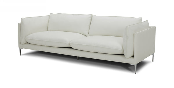 VIG Furniture Divani Casa Harvest - Modern White Full Leather Sofa VGKKKF2627-L2927-SOFA