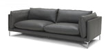 Divani Casa Harvest - Modern Grey Full Leather Sofa