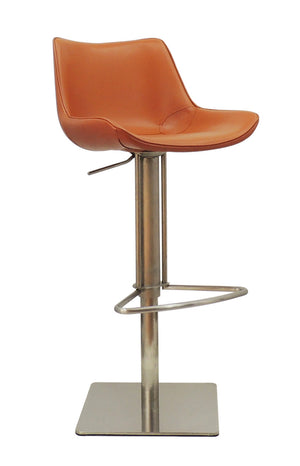 VIG Furniture Modrest Hopkin - Modern Cognac Eco-Leather Bar Stool VGHR5401GB