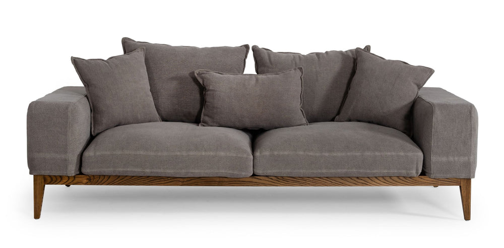 VIG Furniture Divani Casa Corina - Modern Grey Fabric Sofa VGUIMY694
