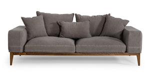 VIG Furniture Divani Casa Corina - Modern Grey Fabric Sofa VGUIMY694