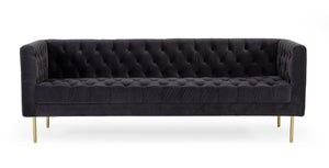 VIG Furniture Divani Casa Chavez - DK Grey Velvet Sofa VGUIMF63-A