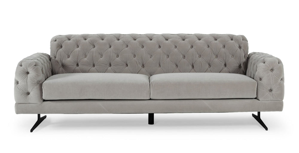 VIG Furniture Divani Casa Sepulveda - Modern Grey Fabric Sofa VGUIMY488
