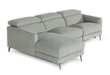 VIG Furniture Divani Casa Lupita - Modern Grey Fabric Left Facing Sectional Sofa VGKMKM.5000-LF