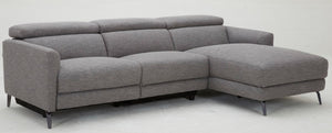 VIG Furniture Divani Casa Lupita - Modern Grey Fabric Right Facing Sectional Sofa VGKMKM.5000-RF