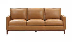 VIG Furniture Divani Casa Naylor - Modern Brown Italian Leather Split Sofa VGCA6394-BRN-S