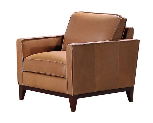 VIG Furniture Divani Casa Naylor - Modern Brown Italian Leather Split Chair VGCA6394-BRN-CH