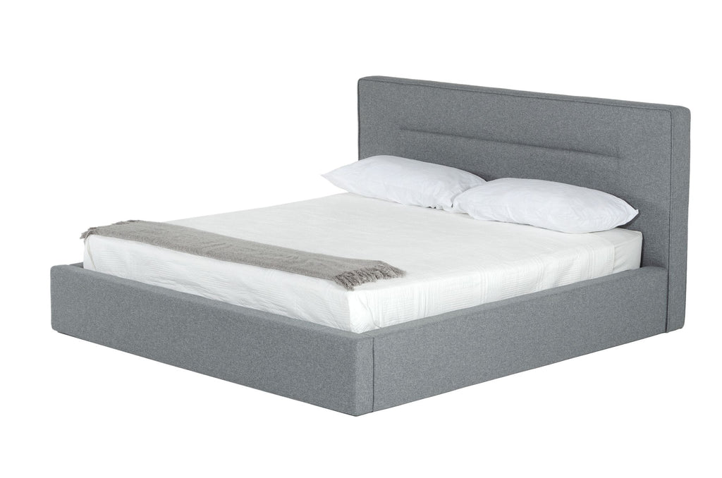 VIG Furniture Nova Domus Juliana - Queen Italian Modern Dark Grey Upholstered Bed VGACJULIANA-BED-Q