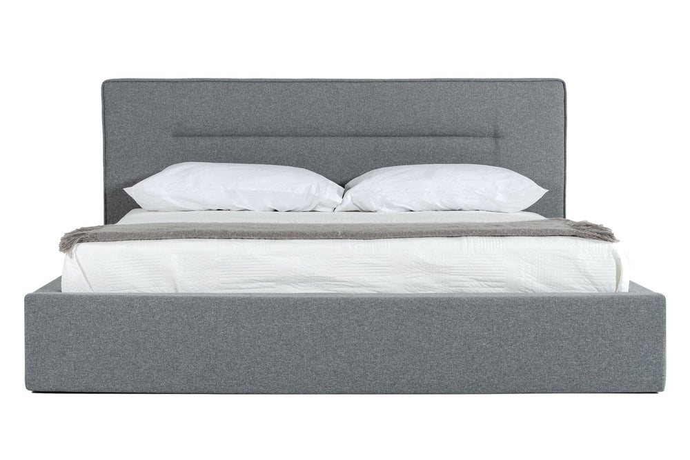 VIG Furniture Nova Domus Juliana - Queen Italian Modern Dark Grey Upholstered Bed VGACJULIANA-BED-Q