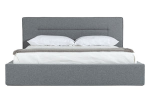 VIG Furniture Nova Domus Juliana - Queen Italian Modern Dark Grey Upholstered Bed VGACJULIANA-BED-Q