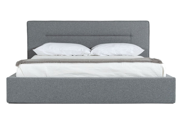 VIG Furniture Nova Domus Juliana - Queen Italian Modern Dark Grey Upholstered Bed VGACJULIANA-BED-Q