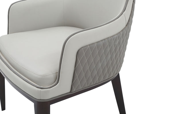 VIG Furniture Modrest Maxwell - Glam Beige and Grey Dining Chair VGVCB8766W