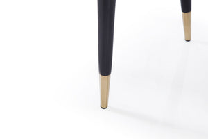 VIG Furniture Modrest Marco - Modern Glam Beige & Blue Dining Chair VGVCB1869-BLU-DC