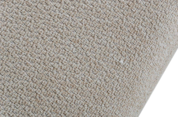 VIG Furniture David Ferrari Natura - Italian Modern Light Taupe Fabric Sectional Sofa with Manual Recliner VGFTNATURA