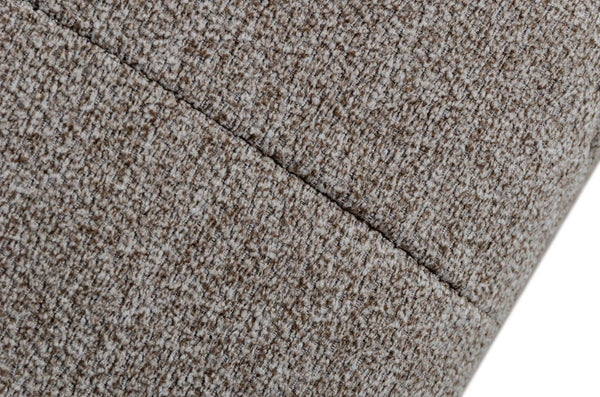 VIG Furniture David Ferrari Natura - Italian Modern Light Taupe Fabric Sectional Sofa with Manual Recliner VGFTNATURA