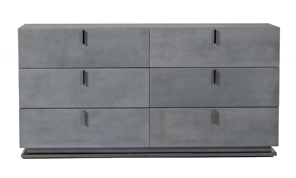 VIG Furniture Modrest Buckley - Modern Grey Crackle Dresser VGVCJ2003-DRS