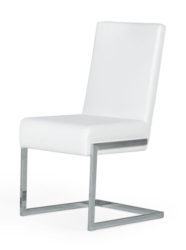 VIG Furniture Modrest Batavia - Modern White Dining Chair (Set of 2) VGEWF3131BK-WHT
