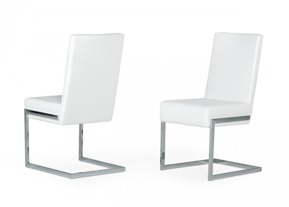 VIG Furniture Modrest Batavia - Modern White Dining Chair (Set of 2) VGEWF3131BK-WHT VGEWF3131BK-WHT