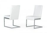 Modrest Batavia - Modern White Dining Chair (Set of 2)