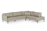 VIG Furniture Divani Casa Sherry - Modern Grey Leather Right Facing Sectional Sofa VGKKKF.1061Z-GRY-RAF-SECT