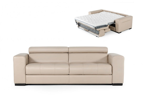 VIG Furniture Coronelli Collezioni Icon - Modern Italian Leather Sofa Bed VGCCICON VGCCICON