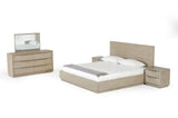 VIG Furniture Modrest Samson - Contemporary Grey and Silver Bed VGLBHAMI-KB207-01