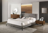 VIG Furniture Modrest Paula - Mid-Century Grey Upholstered Bed VGMABR-103 VGMABR-103