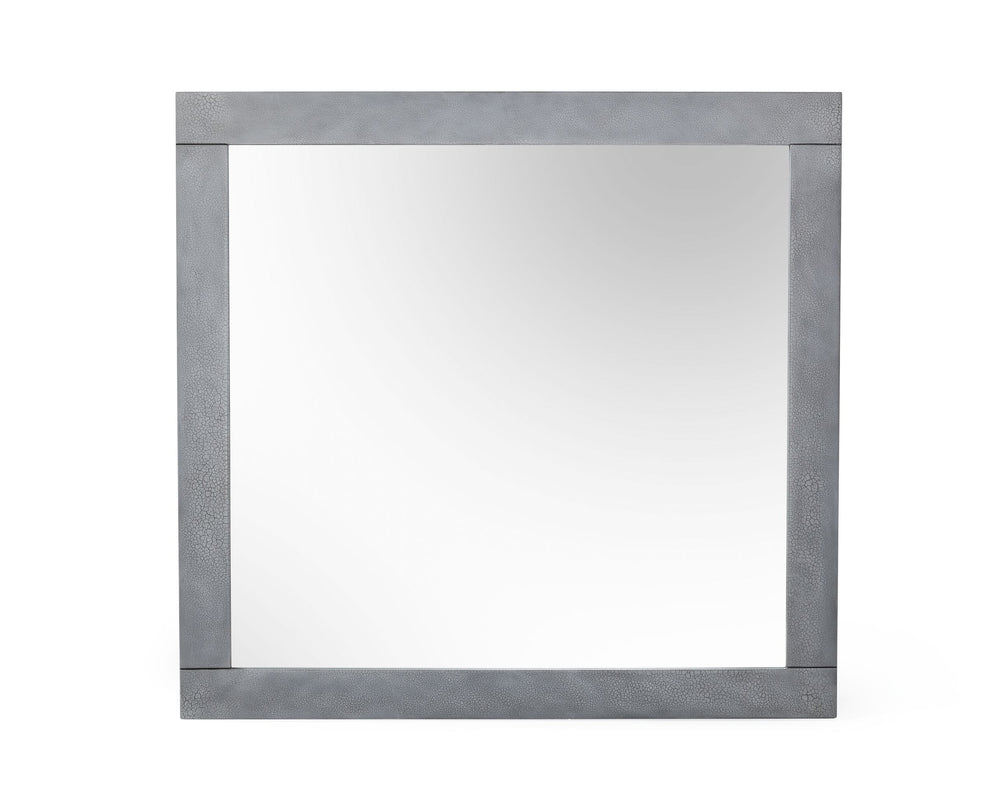 VIG Furniture Modrest Buckley - Modern Grey Crackle Mirror VGVCJ2003-MIR