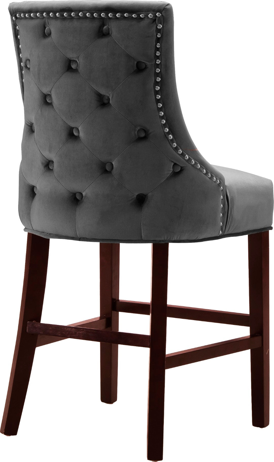 Hannah Velvet Contemporary Stool - Thumbnail 5