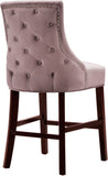 Hannah Velvet / Engineered Wood / Metal / Foam Contemporary Pink Velvet Stool - 19.5" W x 20.5" D x 40" H