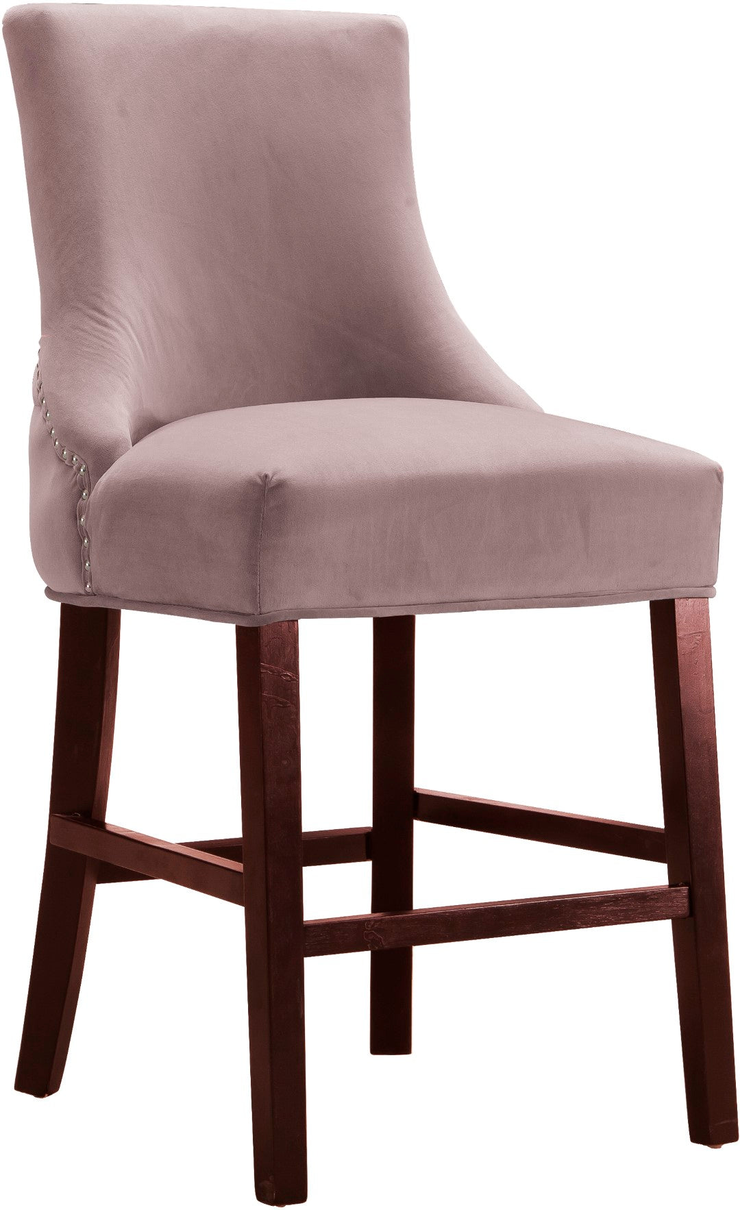 Hannah Velvet Contemporary Stool - Thumbnail 4
