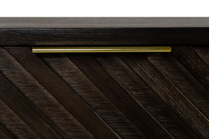 VIG Furniture Modrest Daisy Mid-Century Dark Acacia Nightstand VGWDKYOTO-NS