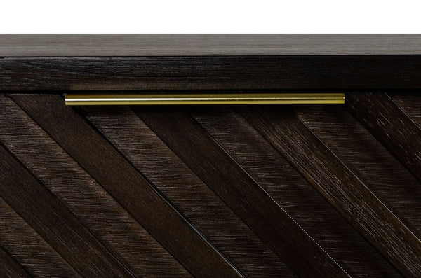 VIG Furniture Modrest Daisy Mid-Century Dark Acacia Nightstand VGWDKYOTO-NS