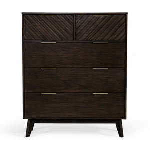 VIG Furniture Modrest Daisy Mid-Century Dark Acacia Chest VGWDKYOTO-CHEST