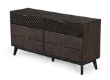 VIG Furniture Modrest Daisy Mid-Century Dark Acacia Dresser VGWDKYOTO-DRS