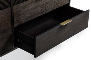 VIG Furniture Modrest Daisy Mid-Century Dark Acacia Dresser VGWDKYOTO-DRS