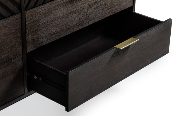 VIG Furniture Modrest Daisy Mid-Century Dark Acacia Dresser VGWDKYOTO-DRS