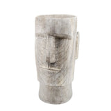 Sagebrook Home Contemporary Resin 24" Face Planter, Grey 14706-01 Gray Polyresin