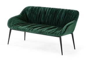 VIG Furniture Modrest Katrina - Modern Green Fabric Bench VGEUMC-9389SF-2-BENCH