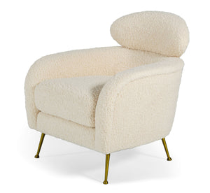 VIG Furniture Modrest Altura - Modern Faux Fur Lounge Chair VGODDY-9176-LC