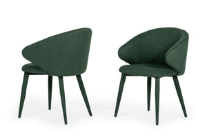 VIG Furniture Modrest Keller - Modern Green Dining Chair (Set of 2) VGSWSFC459-GRN-A-DC