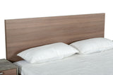 VIG Furniture Nova Domus Boston - Modern Brown Oak & Brushed Stainless Steel Bed VGANBOSTON-BED